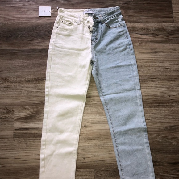 Adika color split jeans - Picture 2 of 6